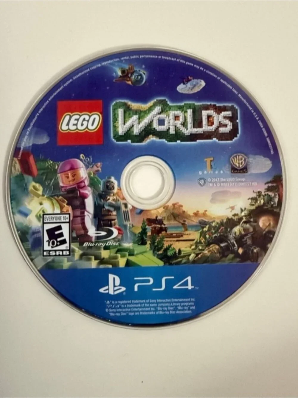 LEGO Worlds PS4 Game Complete w/ Case Disc & Inserts